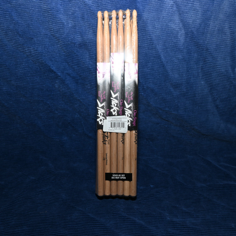 OnStage Sticks Hickory Wood Tip HW7A 12 Pack
