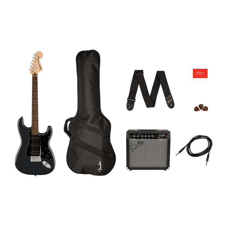 Squier Affinity Series Stratocaster HSS Pack - Charcoal Frost Metallic