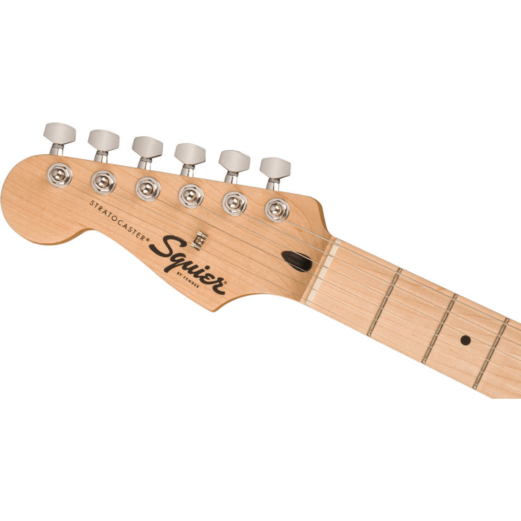Squier Sonic Stratocaster  Black, Left-Handed, Maple Fingerboard, White Pickguard