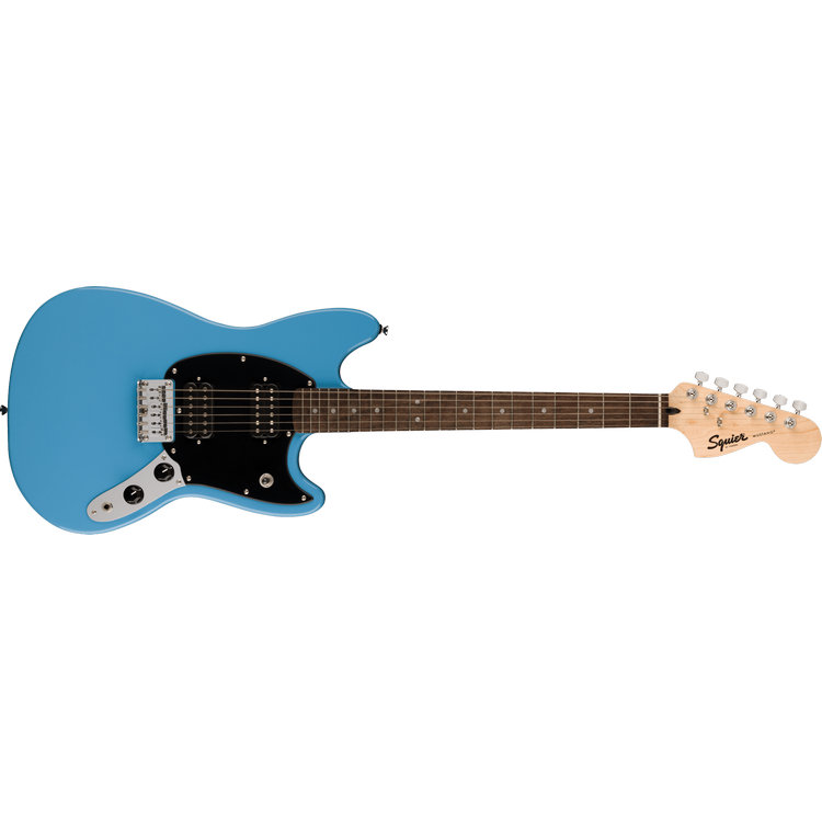 Squier Sonic Mustang HH, California Blue Laurel Fingerboard, Black Pickguard