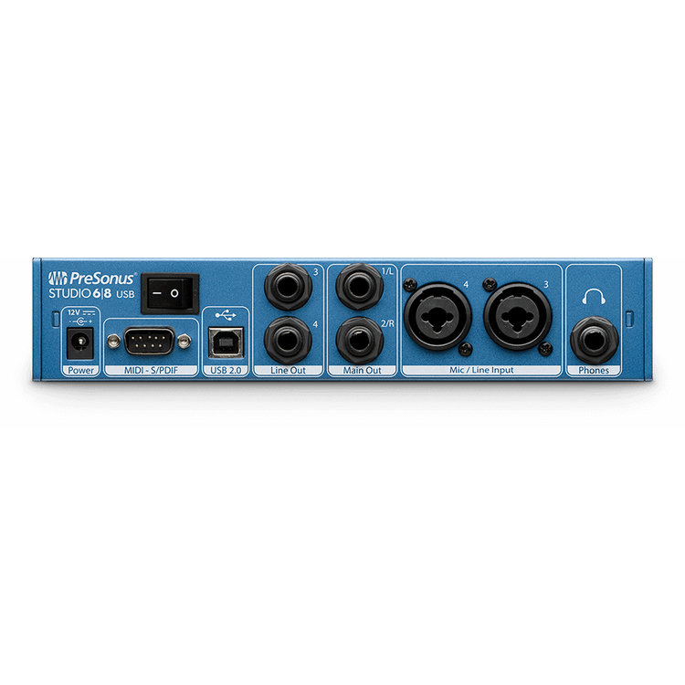 Presonus Studio 68 6x6 USB 2.0 Audio Interface With 2 XMAX Preamps