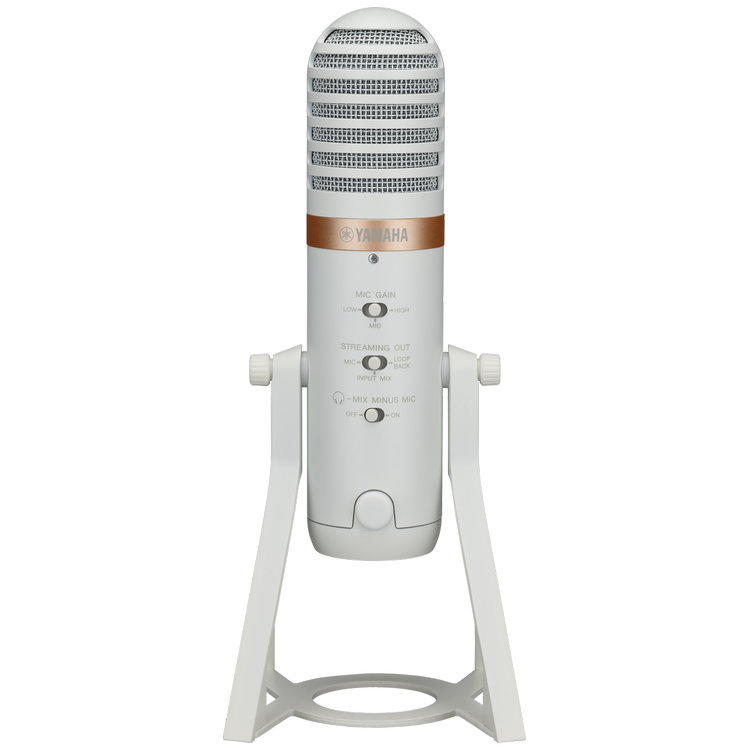 Yamaha White Microphone with Mixer/USB Interface