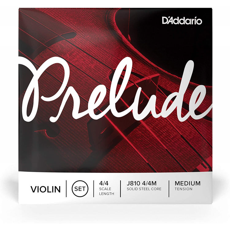 Prelude Violin String Set, 4/4 Scale, Medium Tension