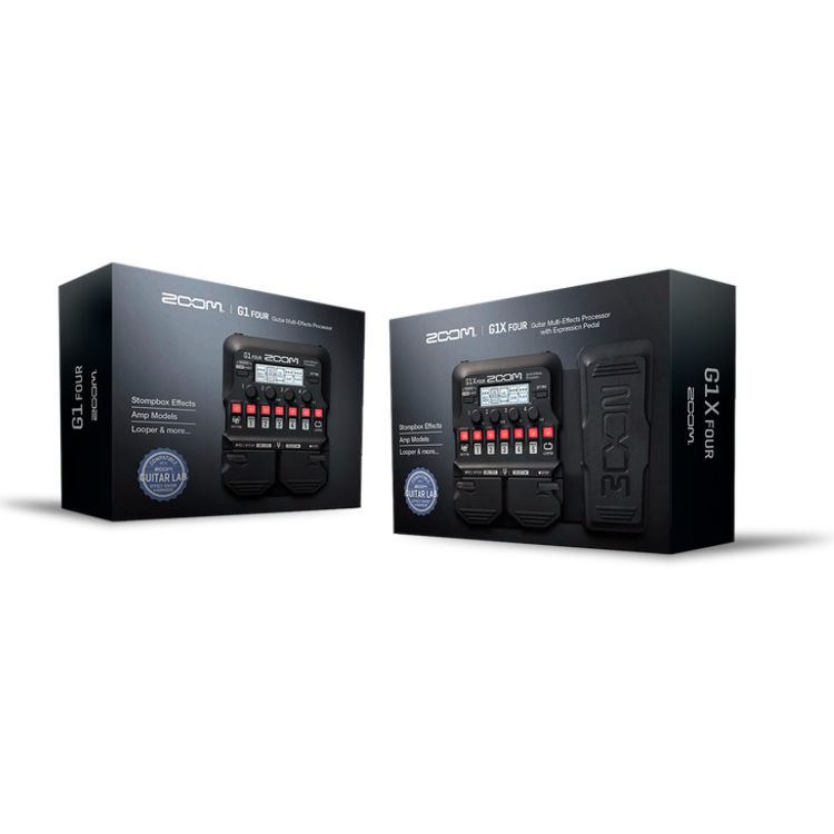 Zoom G1X Four Multi-Effects Processor for Guitar with Expression Pedal (with AA batteries)
