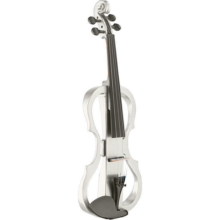 Silent Electric Violin 4/4 Sac de transport avec performance Professional  White