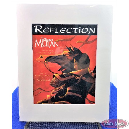 Refelction From Disney's Mulan Matted Sheet Music