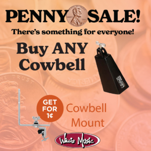 buy any cowbell, get cowbell mount for a penny