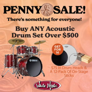 buy any acoustic drumset over 500