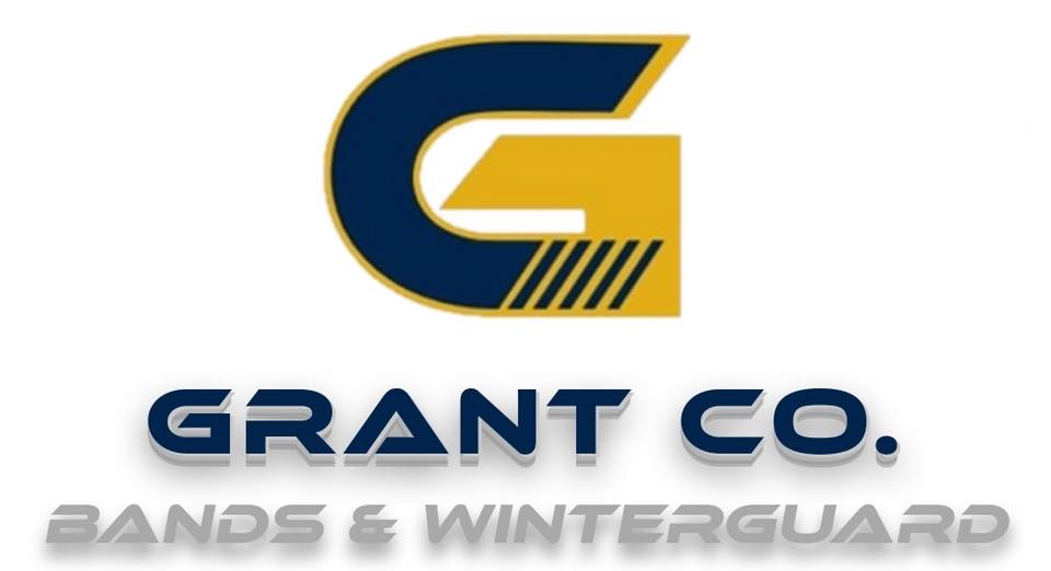 grant county bands and winterguard logo